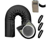 Gaine Isolante Climatisation, Manchon D'Isolation Tuyau Climatiseur, Diamètre 13-15cm, 150cm De Long, 3 Sangles Réglables, Isolation Thermique Optimale, Pour Tuyaux De 5,1 À 5,9 Pouces