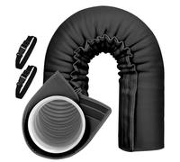 Gaine isolante portable pour tuyau d'évacuation - Étanche à la poussière - Pour la maison, le bureau, le camping-car, l'appartement, le salon, la chambre à coucher