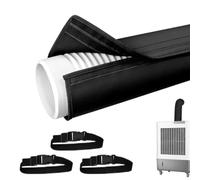 Gaine Isolante Pour Tuyau Climatiseur Mobile, Protection Portable pour Tuyau de Climatisation, Pour Tuyaux D'échappement de 12,7 cm et 15 cm de Diamètre, Pour Intérieur et Extérieur