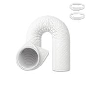 Gaine isolante pour tuyau d’évacuation de climatiseur mobile, 147 cm, compatible diamètres 13 et 15 cm, Blanc