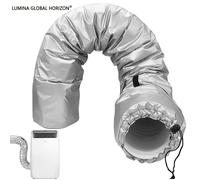Gaine isolante pour tuyau de climatiseur - 131.2x26.5CM - Silver- Protège soleil et poussière - Diam. 12,7-15 cm