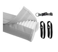 Gaine isolante pour tuyau de climatiseur portable, avec sangles réglables et protection UV, revêtement isolant enveloppant pour tuyau d'air conditionné, maison, appartement, bureau, dortoir, chambre à