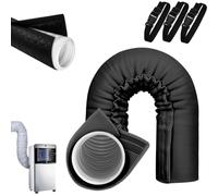 Gaine Isolante Pour Tuyau De Climatiseur Portable, Housse Isolante Tuyau Climatiseur Mobile Avec 3 Bandes À Boucle, Pour Intérieur Fenêtre Camping Car Maison Bureau (C#)