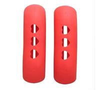 Gaine Isolante Silicone pour Poêle en Fonte - Manchon Thermique Flexible Protection Mains Chaudes pour Ustensiles Cuisine Four - Taille 7.5x2cm Assortiment Couleurs(Red)