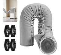 Gaine isolante - - Triple couche anti-chaleur - Pour climatiseur portable 12.7/15cm - Gris
