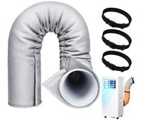 Gaine isolante tuyau clim - - Isolation thermique 3 couches - Pour climatiseur portable - Gris