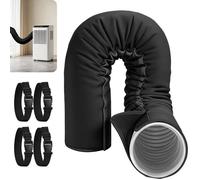 Gaine isolante tuyau clim - Triple couche anti-UV - Pour climatiseur portable - Noir 150x53cm
