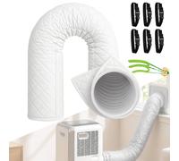 Gaine isolante universelle 150 x 52 cm pour tuyau d'évacuation de climatiseur portable, en 2 pièces. Protection thermique et économies d'énergie. 12,7 cm et 15 cm. (B)