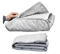 Gaine Isolation Climatisation Portable - Housse Tuyau Échappement Anti-Chaleur - Tissu Lavable Gris 150x55cm pour Sèche-Linge et Extracteur(Hose sleeve)