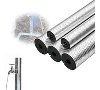 Gaine Isolation Tuyau en Mousse Auto-Adhésive Tube 22 27 43.0 76 110mm ID | Antigel Tuyaux Feuille d'aluminium, Flexible de Manchon pour Chauffage Plomberie Tuyaux Cuivre Chaleur(89mm x 30mm)