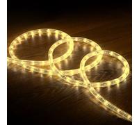 Gaine Led Ronde 220v Ac 36 Led/M Blanc Chaud Ip65 Sur Mesure Coupe Tous Les 100cm 5 M