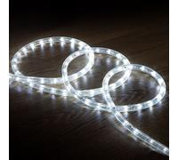 Gaine Led Ronde 220v Ac 36 Led/M Blanc Froid Ip65 Sur Mesure Coupe Tous Les 100cm 5 M
