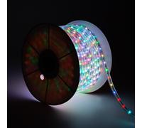 Gaine LED Ronde 220V RGB 36 LED/m BOBINE 50m Coupe 100cm IP65
