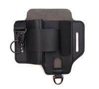 Gaine Multi-Outils en Cuir, Étui pour Lampe de Poche et Couteau avec Boucles Ceinture, Porte-Stylo, Porte-Clés, Organiseur Poche EDC pour Travail, Camping, Randonnée
