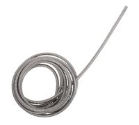Gaine Protection Cable Electrique en Acier Inoxydable Argenté, 3m | Conduit Mural pour Câble et Fil, Usage Résidentiel ou Industriel, Design Renforcé