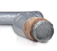 Gaine PVC souple SRFPVCETH ECOSOFT avec isolation thermique 25 mm Ø 80 mm 6 m - NATHER - 549242