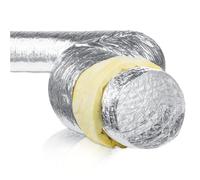 Gaine souple isolée ø125mm Longueur 10m Isolation thermique 50mm
