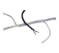 Gaine spirale 10 à 100 mm HellermannTyton SBPE9D-PE-GY-5M 161-41205 gris 5 m