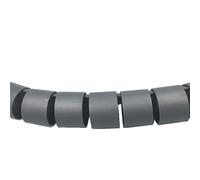 Gaine Spirale Flexible Câble spiralé Flexible de Ligne 1/3/5/10 mètres, 8/10/12/16/22/28/32/42mm, Organisateur Tube PE, Cordon Tuyau Rangement(Grey,36mm,3M no Clip)