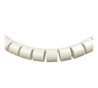 Gaine Spirale Flexible Câble spiralé Flexible de Ligne 1/3/5/10 mètres, 8/10/12/16/22/28/32/42mm, Organisateur Tube PE, Cordon Tuyau Rangement(White,42mm,3M no Clip)