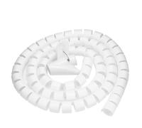 Gaine Spirale Flexible Organisateur de câbles 1m, Protection Fil en Spirale Flexible, Tuyau Rangement, Gestion des, Enrouleur, Bureau Bien rangé(16mm-White)