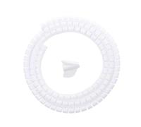 Gaine Spirale Flexible Organisateur de Clips Tube câble 2M, 1/2 pièces, Protecteur Fil en Spirale Flexible, Protection Cordon d'ordinateur Bien rangé(2M 10mm White)