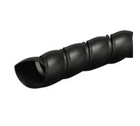 Gaine Spirale Flexible Organisateur de Ligne 2/4/6 mètres 8mm 10mm, Protection Tuyau, enveloppe en Spirale Flexible, Protecteur Fil câble d'enroulement(Black,10mm,2meters)