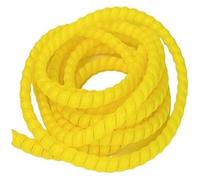 Gaine Spirale Flexible Organisateur de Ligne 2/5/10 mètres, 8mm ~ 40mm, Protection Tuyau, câble d'enroulement en Spirale Flexible(Yellow,ID 10mm,2 Meters)