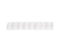 Gaine Spirale Flexible Organisateur de Ligne 2/5/10 mètres 8mm ~ 40mm, Protection Tuyau, enveloppe en Spirale Flexible, Fil câble d'enroulement(White,ID 25mm,2 Meters)