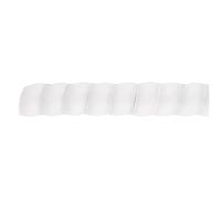 Gaine Spirale Flexible Organisateur de Ligne 2/5/10 mètres, Protection Tuyau, enveloppe en Spirale Flexible, Manchon Protection Fil câble d'enroulement(White,ID 35mm,2 Meters)