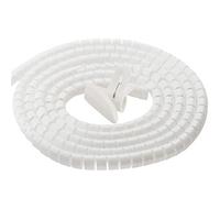 Gaine Spirale Flexible Organisateur de Rangement for métier à Tisser, 1/2 mètres, 8-25mm, Spirales câbles, enroulé, Cordon Bien rangé(White 10mm x2m)