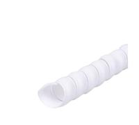 Gaine Spirale Flexible Tube d'enroulement de 1/2/5M, 8/10/12/16/20mm, Organisateur Fil, Manchon Protection câble, Protecteur d'enveloppe en Spirale(White,ID 14mm,2 Meters)