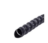 Gaine Spirale Flexible Tube d'enroulement de 1/2/5M, 8/10/12/16/20mm, Organisateur Fil, Manchon Protection câble, Protecteur d'enveloppe en Spirale(Black,ID 18mm,2 Meters)