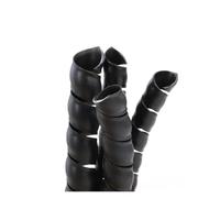 Gaine Spirale Flexible Tube d'enroulement de 1 à 10m, 8/10/12/14/16/18/20/25/28/35mm, Manchon Protection Fil câble, Anti-Morsure, enveloppe en Spirale(30mm,1 Meter)