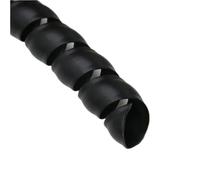 Gaine Spirale Flexible Tube d'enroulement en Spirale coloré de 2/5M, 8-35mm, Manchon câble Flexible, Protection Fil, Organisateur(Black,8mm,2 Meters)