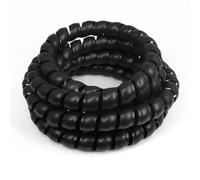 Gaine Spirale Flexible Tube d'enroulement en Spirale Plastique PP de 1 à 10 m diamètre. Tuyau Couverture Manchon d'enveloppe câble Flexible 8/10/12/14 mm(Black,8mm,3 Meters)