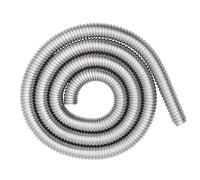 Gaine Spiralée pour Câbles en Acier Inoxydable 304, Protection | Diamètre 1,38 Pouces, Tube Flexible Continu de 3 Mètres, Finition Argentée Brillante, pour Fils et Câblage de Panneau