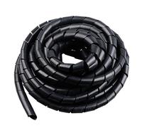 Gaine spiralée pour câbles, Organisateur de fil d'enveloppe de câble en spirale flexible 4-30mm multicolore(Black,30mmx1.5m)