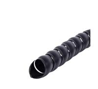 Gaine spiralée pour câbles, Protecteur d'enroulement de câble en spirale, multicolore, ID 8-60 mm, 1 mètre(Black,ID 60mm)