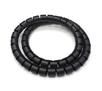 Gaine spiralée pour câbles. Tube d'enveloppe de câble en Spirale sans détecteur Fil Multicolore 8-30mm x 1-10m(Black,30MM 10 Meters)