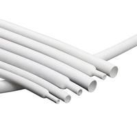 Gaine thermorétractable blanche de 5 mètres, gaine thermorétractable de 1 mm à 80 mm, rapport de rétraction 2:1, kit de gaines de câbles