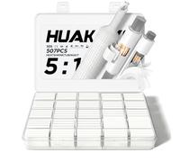Gaine Thermorétractable Double Paroi Ratio 5:1, 507 Pièces Gaines à Colle Intégrée Étanchéité Marine, Isolation Électrique pour Câbles Fils Automobile Bateau DIY, 7 Tailles 2.4mm à 19.1mm (Blanc)