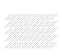 Gaine thermorétractable en fibre de verre à double aiguille 60 mm avec broche en acier inoxydable 304 pour protection d'épissure, gaine thermorétractable en PE transparent pour connexion de fibre