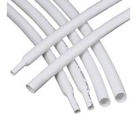 Gaine thermorétractable en PE Blanc 35-80 mm 2:1 1 m pour fil | Gaine thermorétractable 2:1 Rapport ignifuge 600 V -55 à 125 C Protection du câble (diamètre : 45 mm)