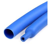 Gaine thermorétractable en polyéthylène bleu de 1 mètre Rapport 3:1 19,1 mm | Gaine thermorétractable diamètre 4,8-39 mm isolante nominale 600 V, -55 °C à 125 °C (diamètre : 9,5 mm)