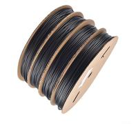 Gaine thermorétractable en polyéthylène noir 200 m de longueur 2:1 pour isoler les connexions de fils et les dommages environnementaux (1,5 mm-200 m)