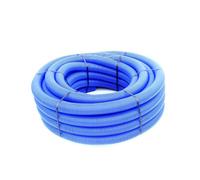 Gaine TPC annelée-lisse bleue EAU Ø90 en 50m avec tire-fil