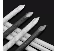 Gaine tressée extensible en polyester, Manchon de bouclier thermique en fibre de verre tressé, 1-30mm ID 1-5m 600°C, fil automobile, conduite de carburant