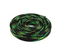Gaine tressée for Presse-étoupe, 5 m/10 m/50 m, diamètre 10 mm, Gaine Isolante en Nylon Pet(10M)