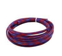 Gaine tressée isolée en PET | Gestion des fils multicolores 2 m 2-40 mm : for trier et trier les fils(Blue Red,20mm)